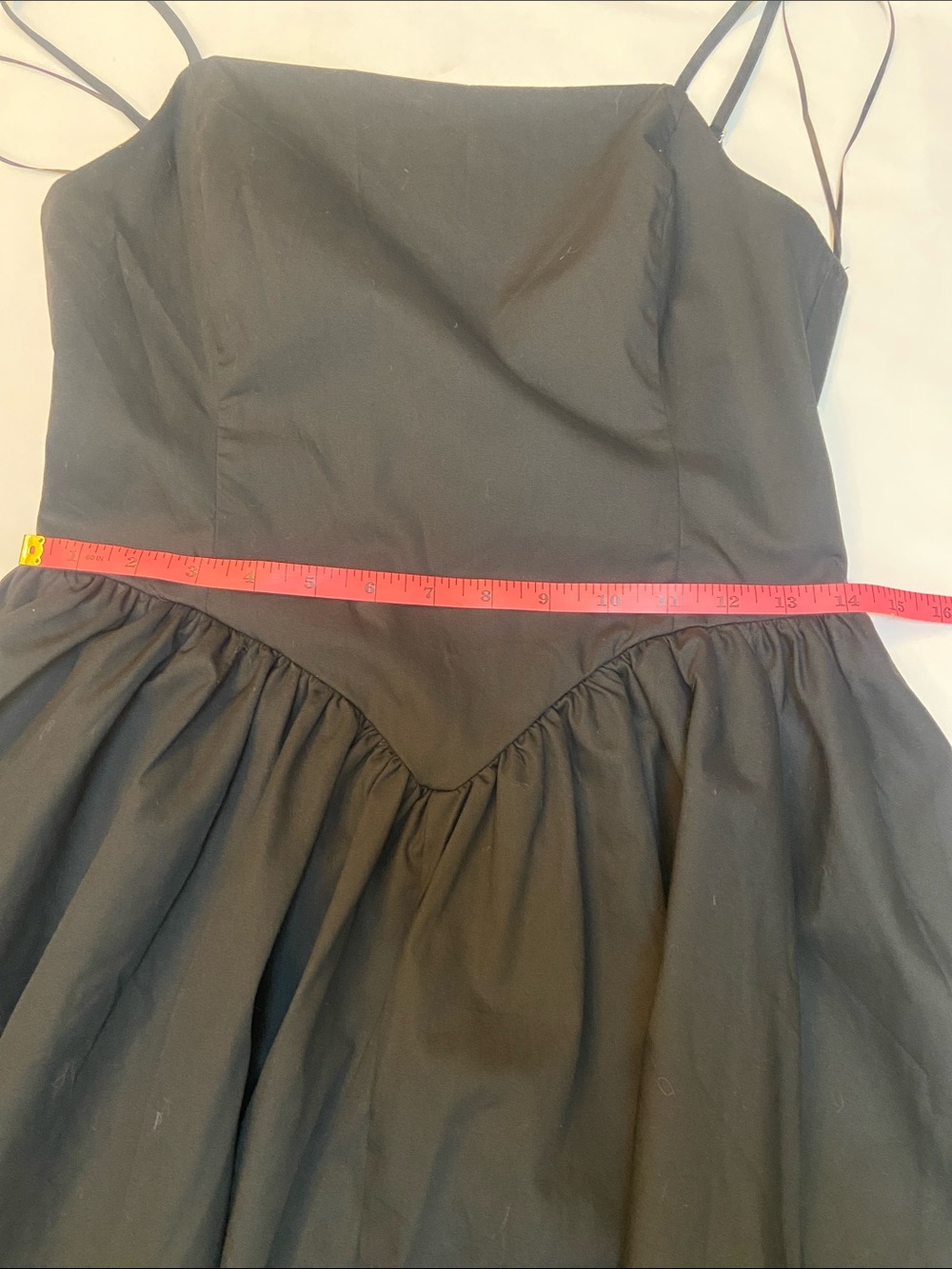 Edgy Black Poplin Mini Dress - Picture 6 of 11